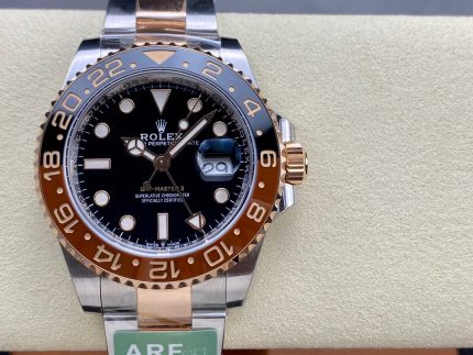 【ARF製】GMTマスターII 126711CHNR コンビ（カフェオレ・ルートビア）オイスター 3285搭載 40mm