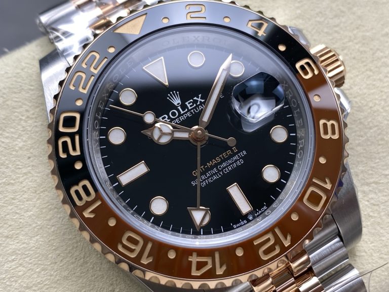 【ARF製】GMTマスターII 126711CHNR コンビ（カフェオレ・ルートビア）ジュビリー 3285搭載 40mm - ディテール 2