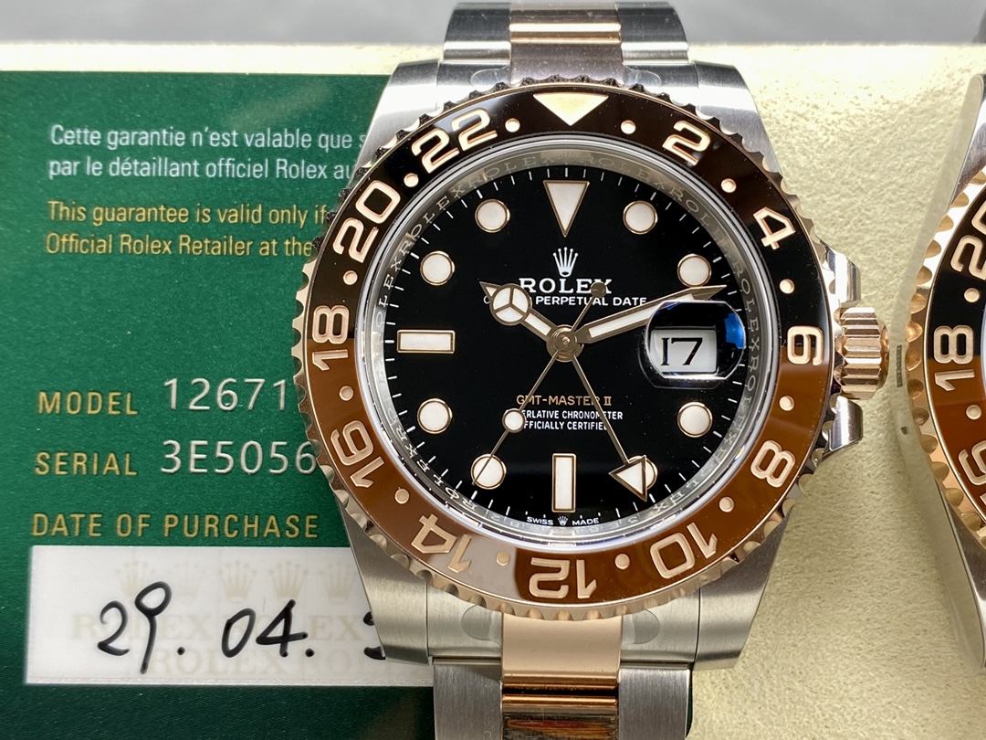 ロレックス 126711CHNR 正規品の文字盤ディテール